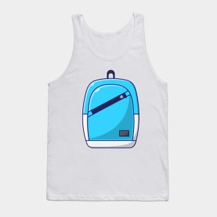 Blue Backpack Tank Top